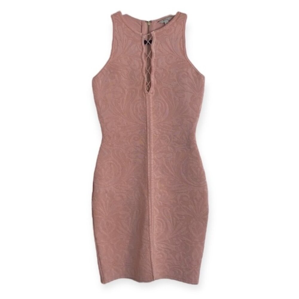 GUESS Pink Salmon Bandage Sleeveless Mini dress size Medium